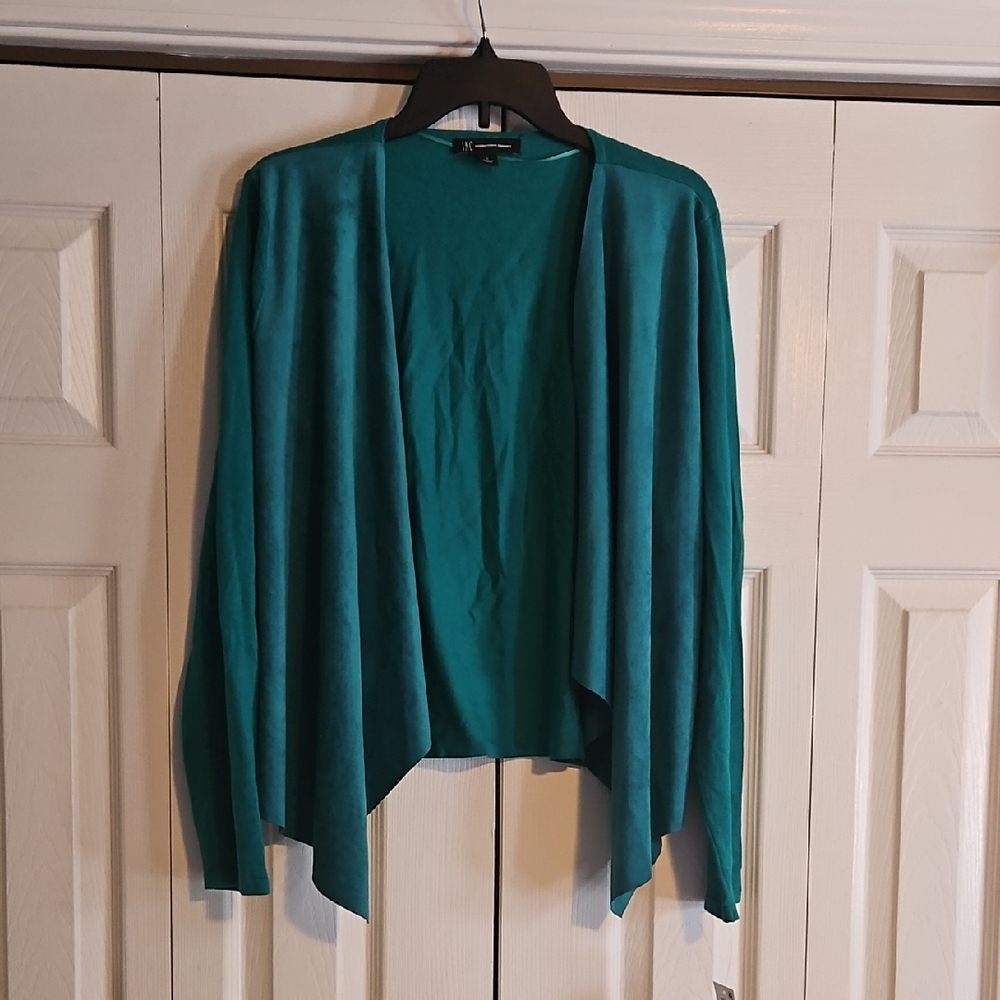 INC International Concepts Teal Open Front Cardigan